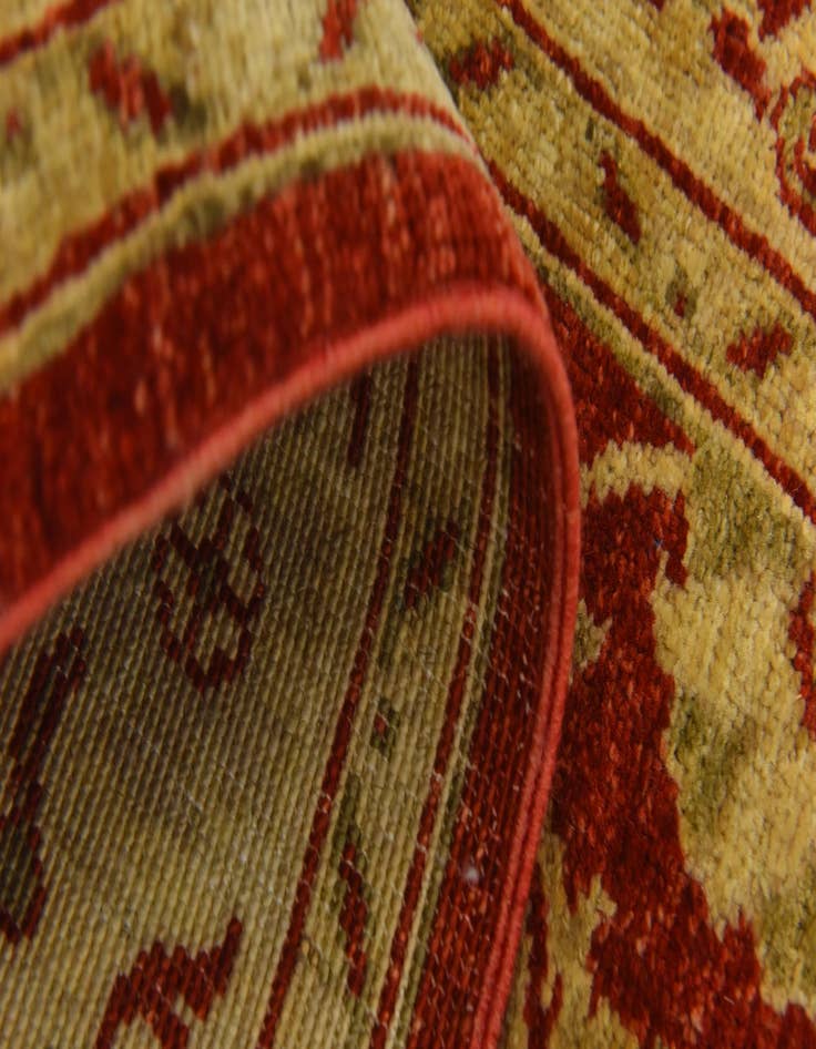 Detail image of 2' 7 x 9' 9 Hand Knotted Peshawar Ziegler Runner Rug