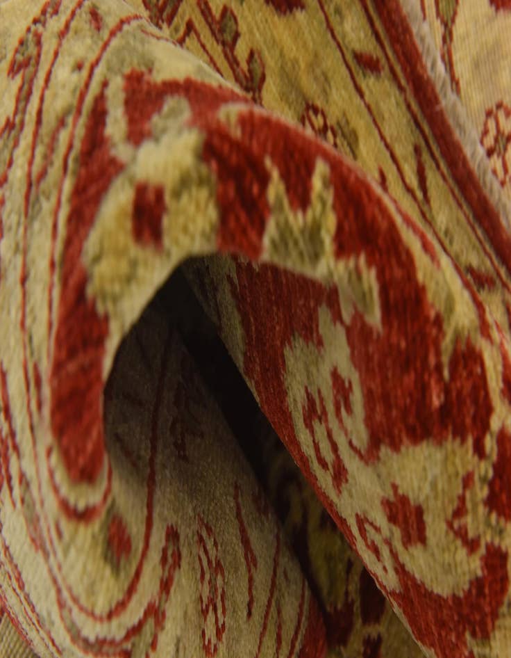 Detail image of 2' 7 x 9' 9 Hand Knotted Peshawar Ziegler Runner Rug