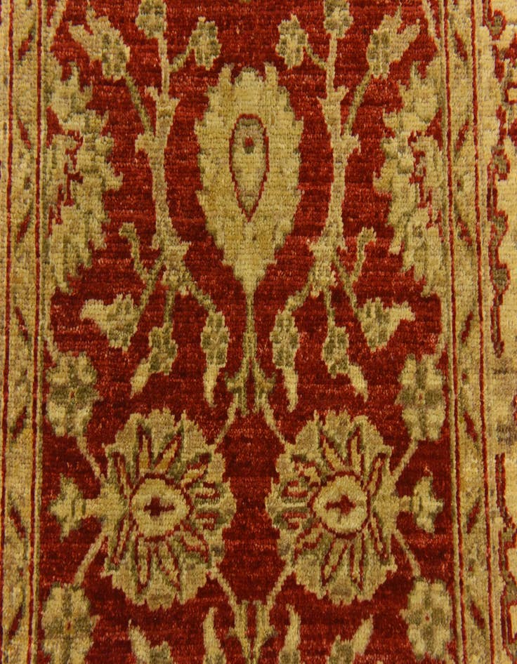 Detail image of 2' 7 x 9' 9 Hand Knotted Peshawar Ziegler Runner Rug
