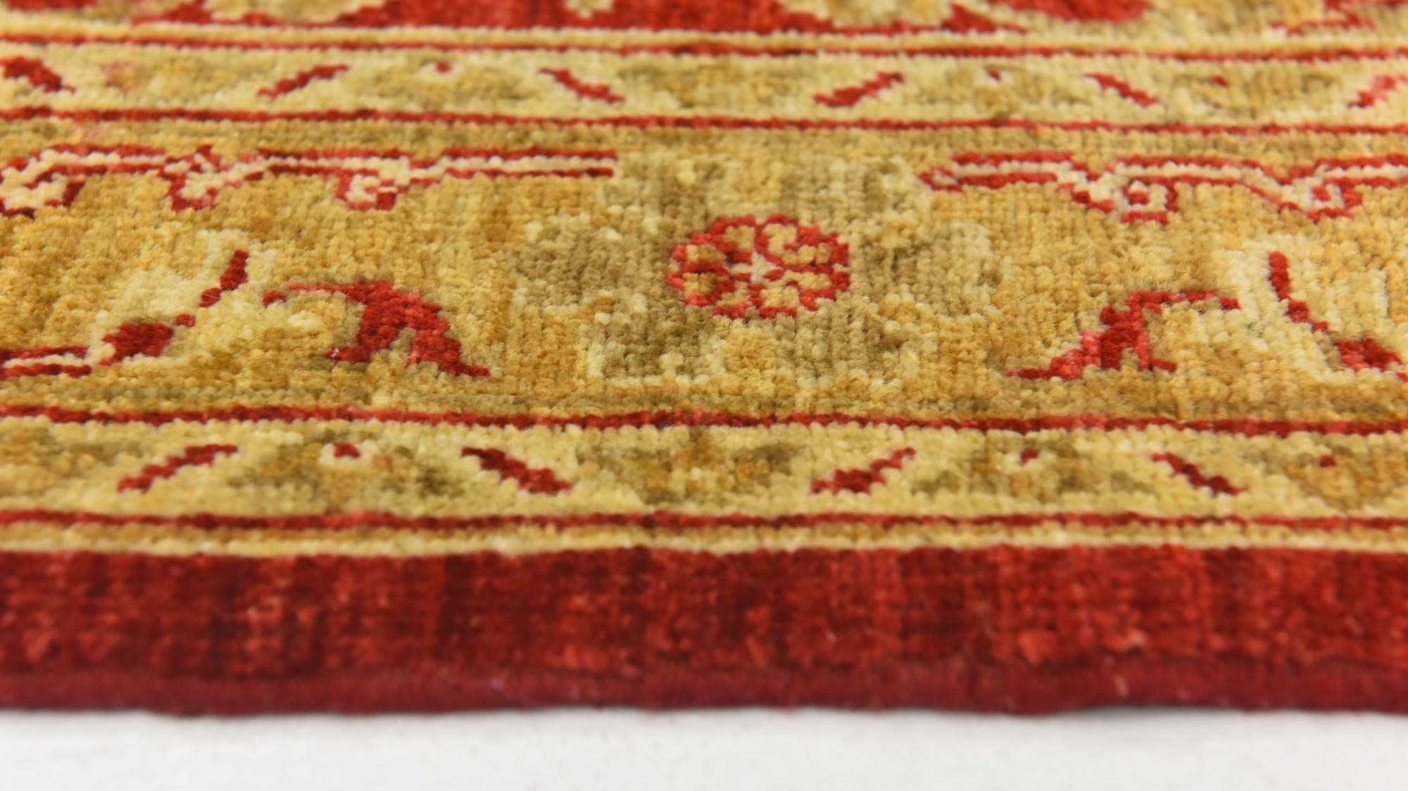 2' 8 x 9' 8 Hand Knotted Peshawar Ziegler Runner Rug