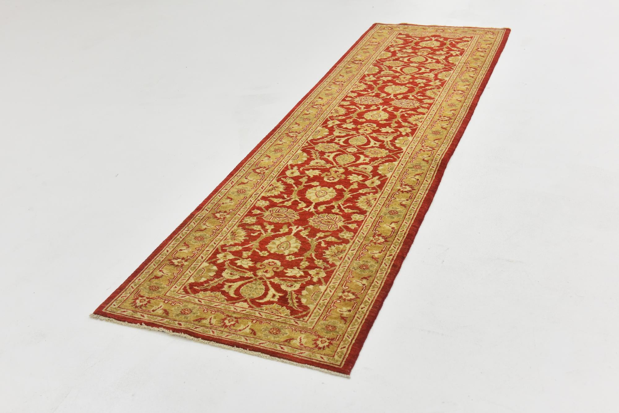 2' 8 x 9' 8 Hand Knotted Peshawar Ziegler Runner Rug