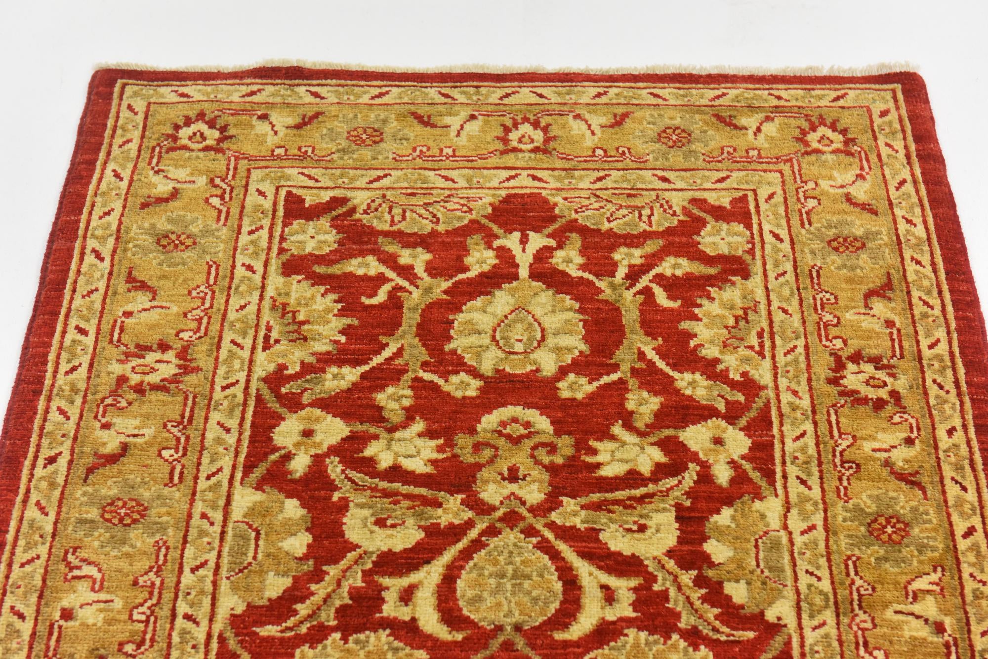 2' 8 x 9' 8 Hand Knotted Peshawar Ziegler Runner Rug