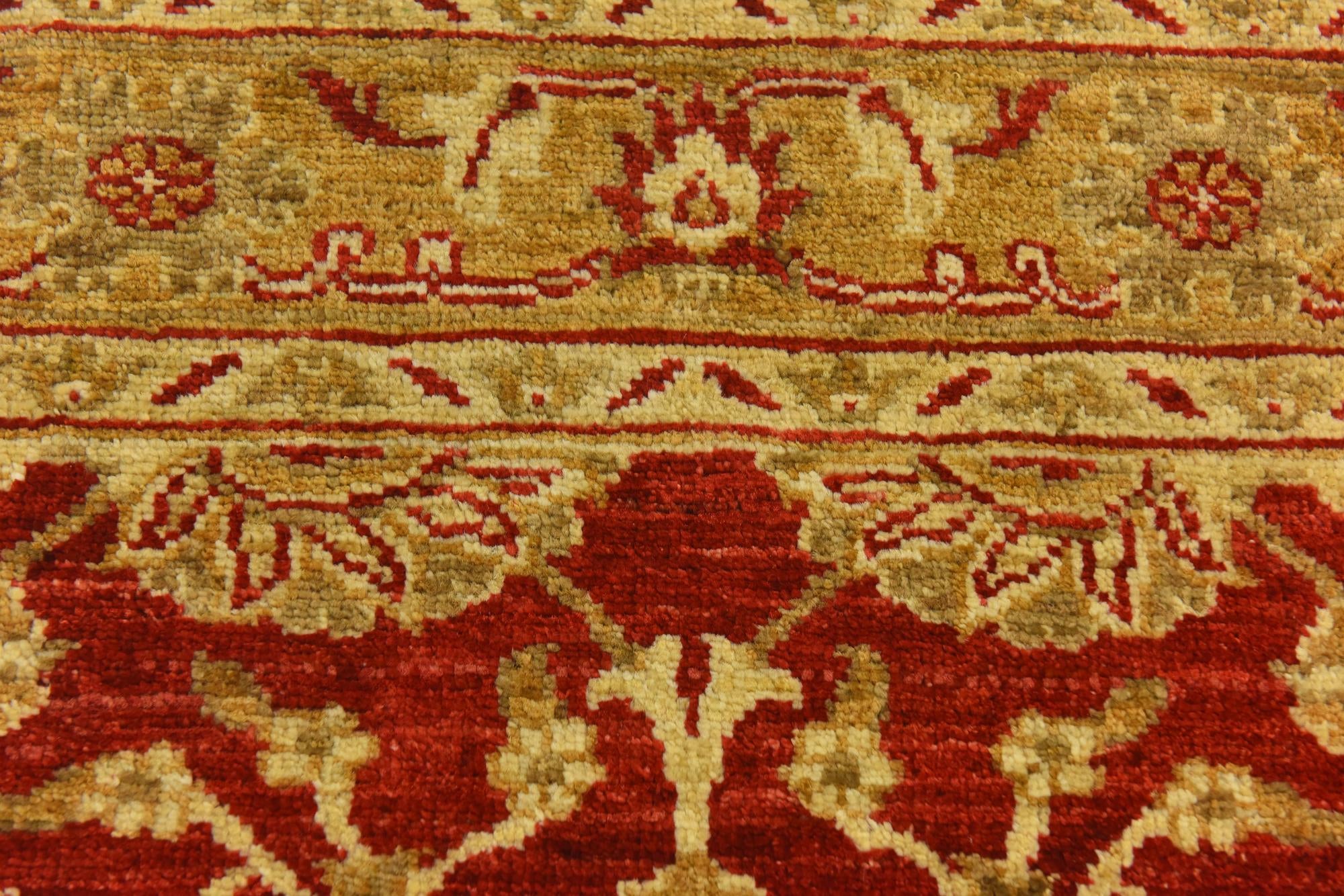 2' 8 x 9' 8 Hand Knotted Peshawar Ziegler Runner Rug