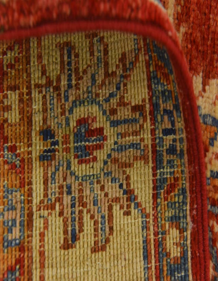 Detail image of 2' 5 x 6' 7 Hand Knotted Peshawar Ziegler Runner Rug