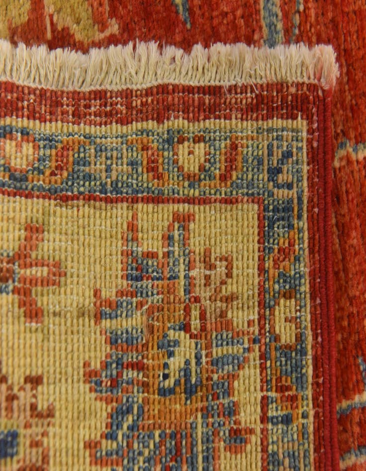Detail image of 2' 5 x 6' 7 Hand Knotted Peshawar Ziegler Runner Rug