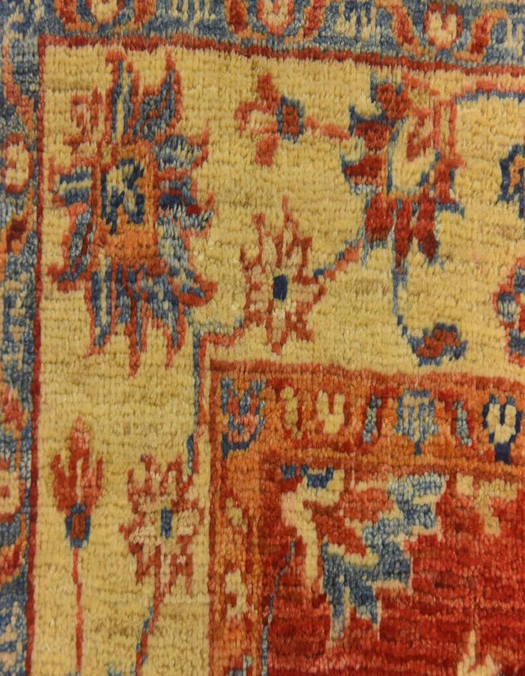 Detail image of 2' 5 x 6' 7 Hand Knotted Peshawar Ziegler Runner Rug