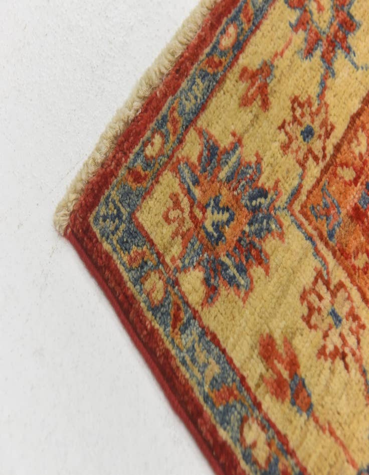 Detail image of 2' 5 x 6' 7 Hand Knotted Peshawar Ziegler Runner Rug