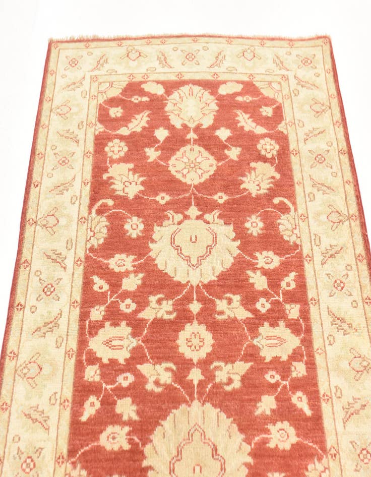 Detail image of 3' x 16' 7 Hand Knotted Peshawar Ziegler Runner Rug