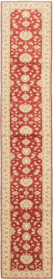 Detail image of 3' x 16' 7 Hand Knotted Peshawar Ziegler Runner Rug