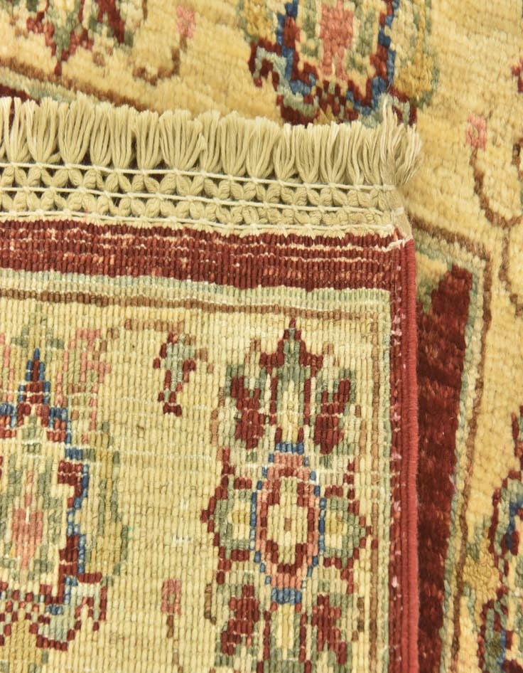 Detail image of 2' x 6'  Hand Knotted Peshawar Ziegler Runner Rug