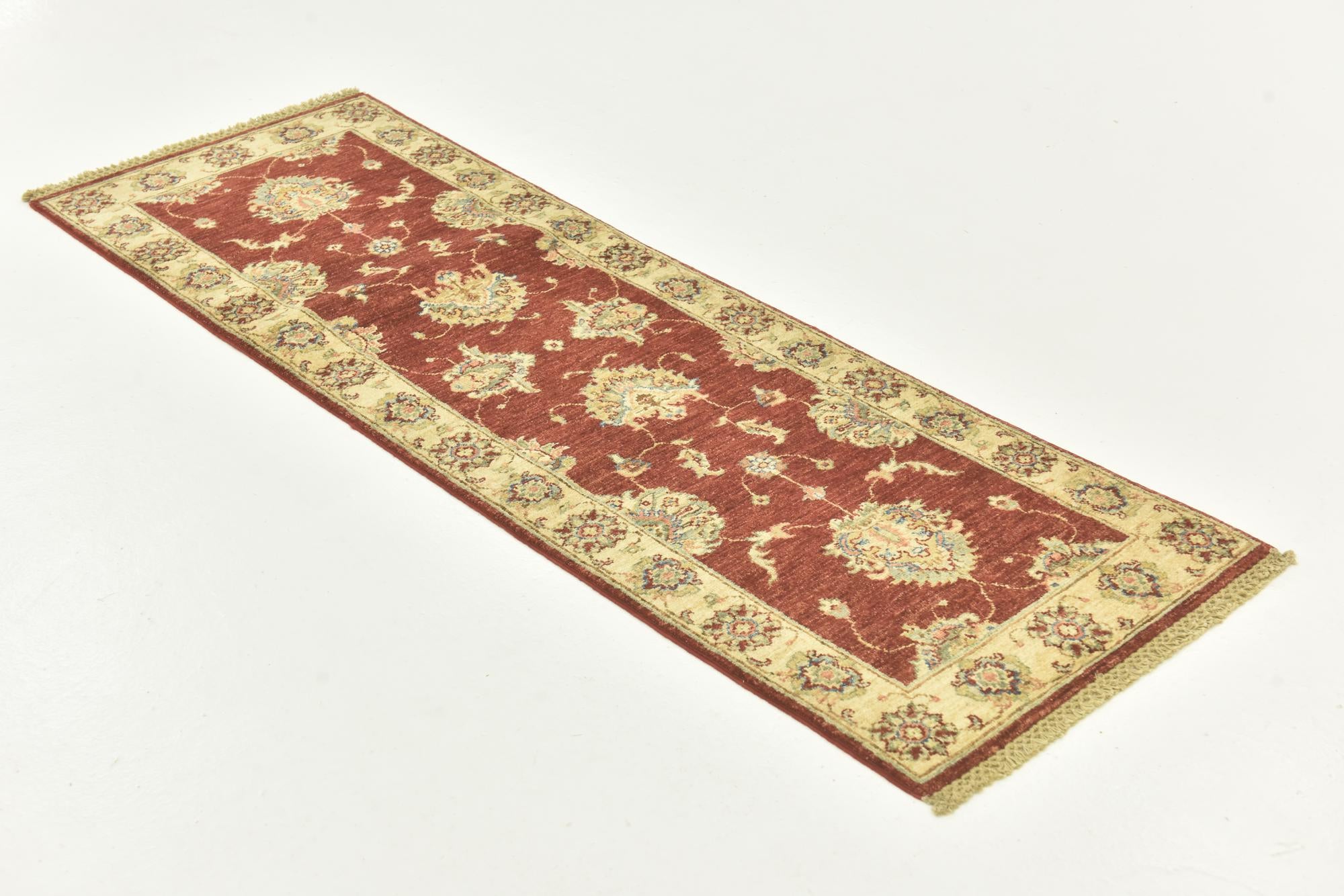 60cm x 185cm anudado a mano Peshawar Ziegler Alfombra Pasillera