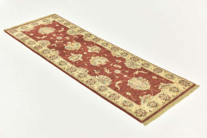60cm x 185cm Hand Knotted Peshawar Ziegler Runner Rug
