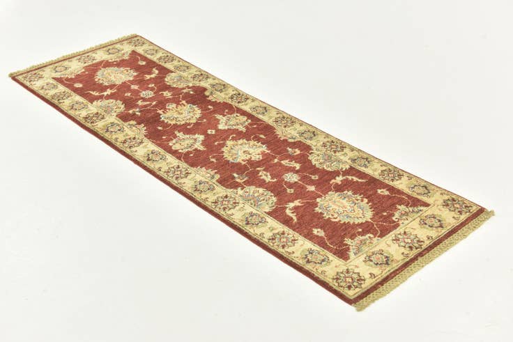 Detail image of 60cm x 185cm Hand Knotted Peshawar Ziegler Runner Rug