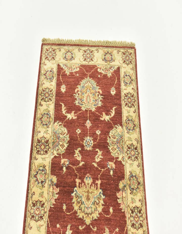 Detail image of 2' x 6'  Hand Knotted Peshawar Ziegler Runner Rug