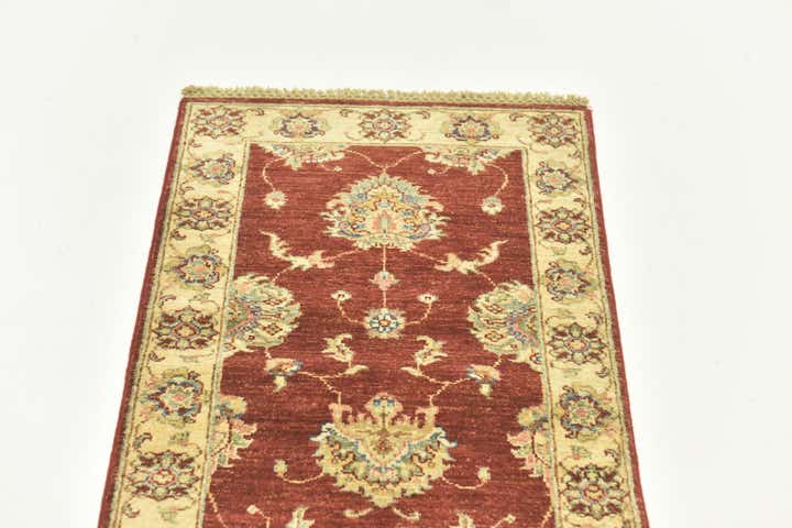 60cm x 185cm Hand Knotted Peshawar Ziegler Runner Rug