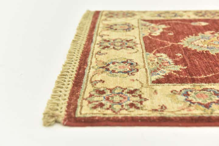 60cm x 185cm Hand Knotted Peshawar Ziegler Runner Rug