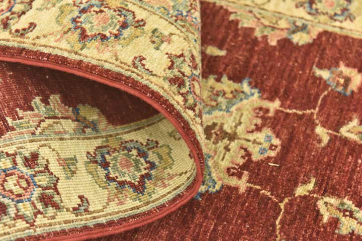 60cm x 185cm Hand Knotted Peshawar Ziegler Runner Rug
