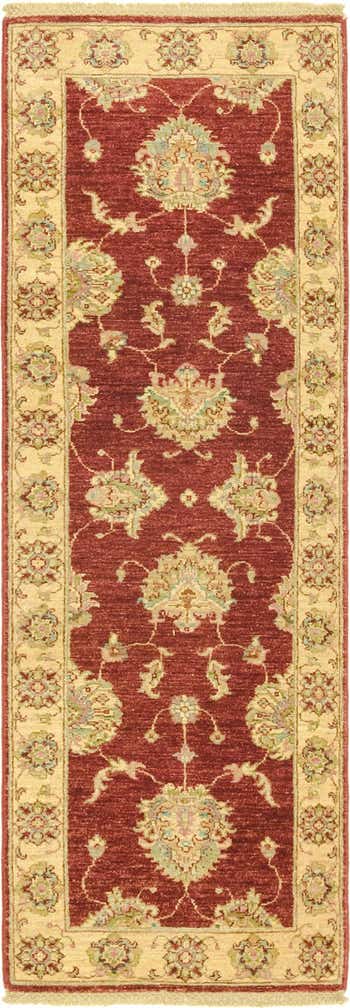 60cm x 185cm Hand Knotted Peshawar Ziegler Runner Rug