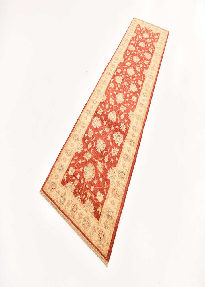 2' 9 x 9' 11 Hand Knotted Peshawar Ziegler Runner Rug