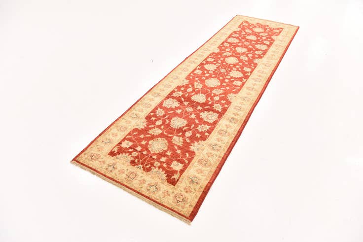 Detail image of 2' 9 x 9' 11 Hand Knotted Peshawar Ziegler Runner Rug