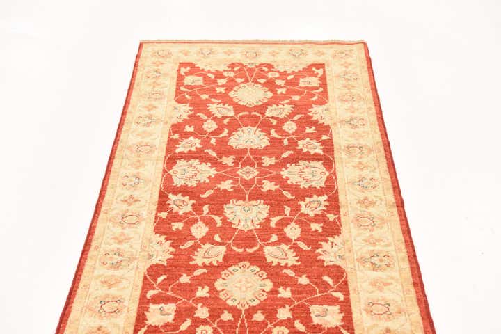 2' 9 x 9' 11 Hand Knotted Peshawar Ziegler Runner Rug