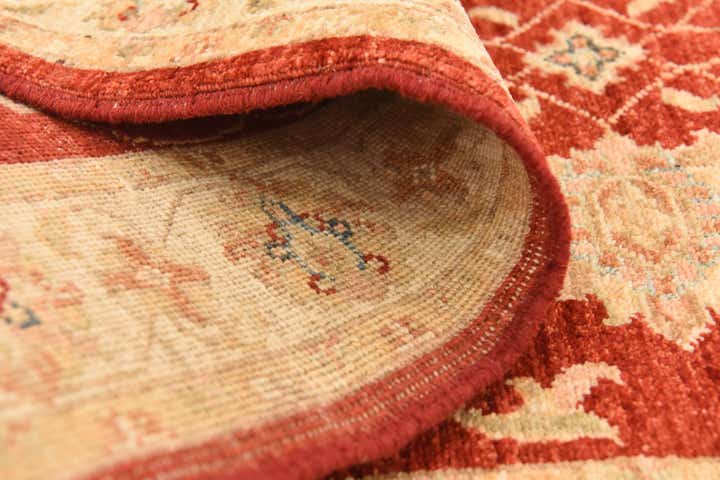 2' 9 x 9' 11 Hand Knotted Peshawar Ziegler Runner Rug