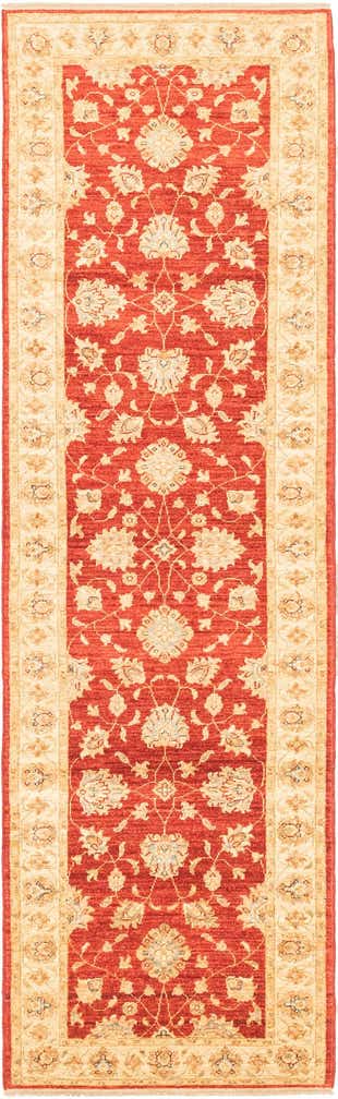 2' 9 x 9' 11 Hand Knotted Peshawar Ziegler Runner Rug
