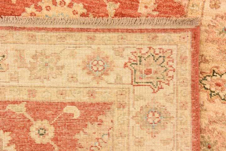 2' 9 x 9' 9 Hand Knotted Peshawar Ziegler Runner Rug