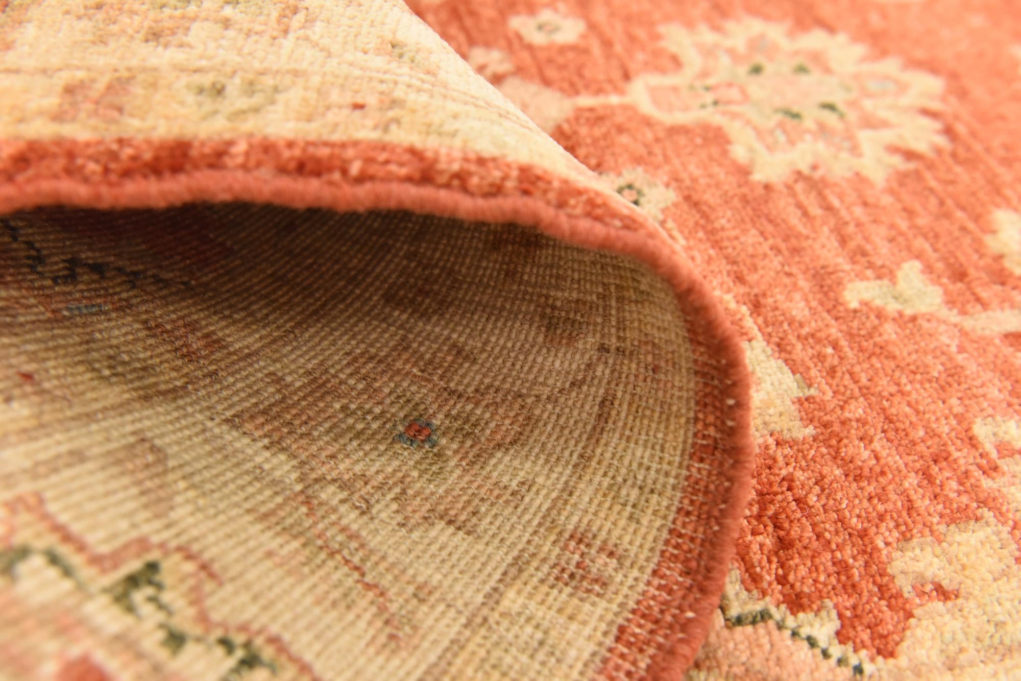 2' 9 x 9' 9 Hand Knotted Peshawar Ziegler Runner Rug