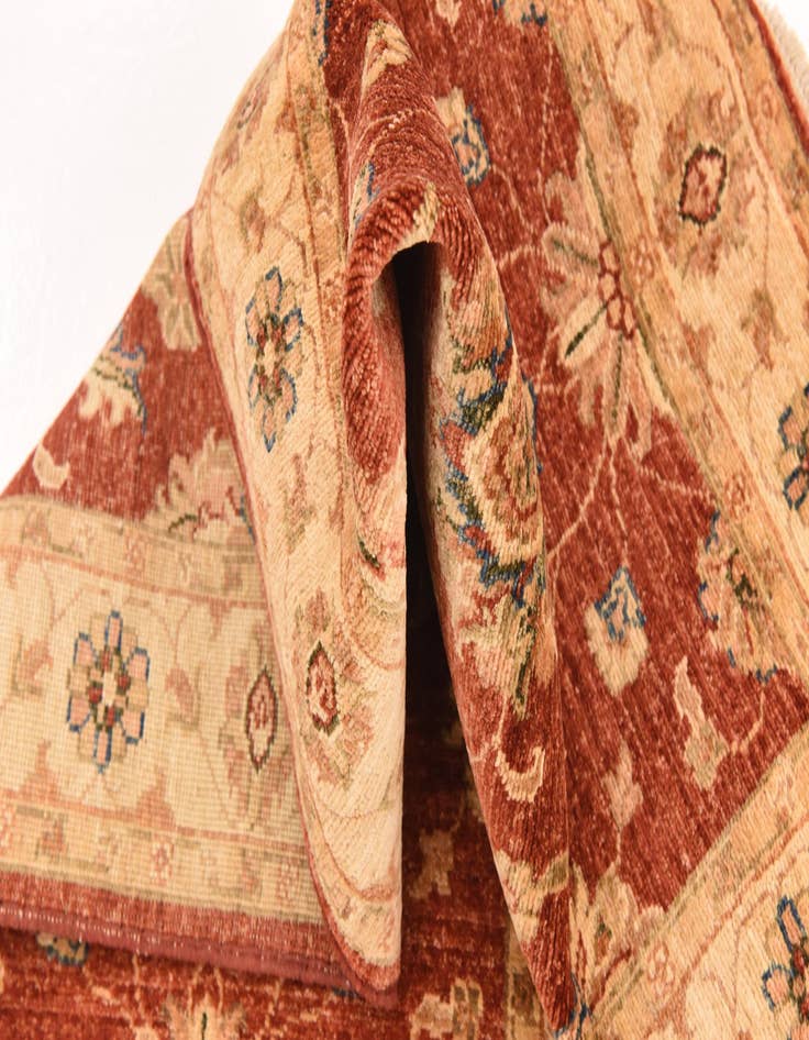 Detail image of 2' 9 x 9' 6  Hand Knotted Peshawar Ziegler Runner Rug