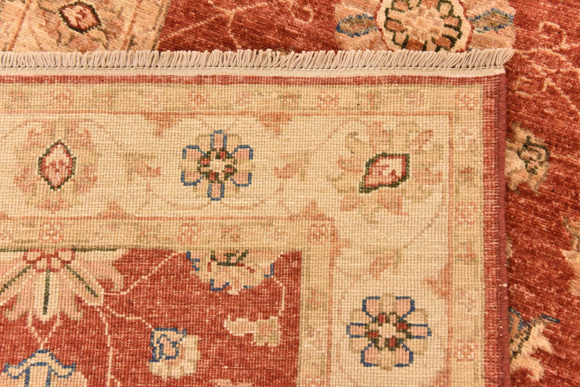 2' 9 x 9' 6 Hand Knotted Peshawar Ziegler Runner Rug