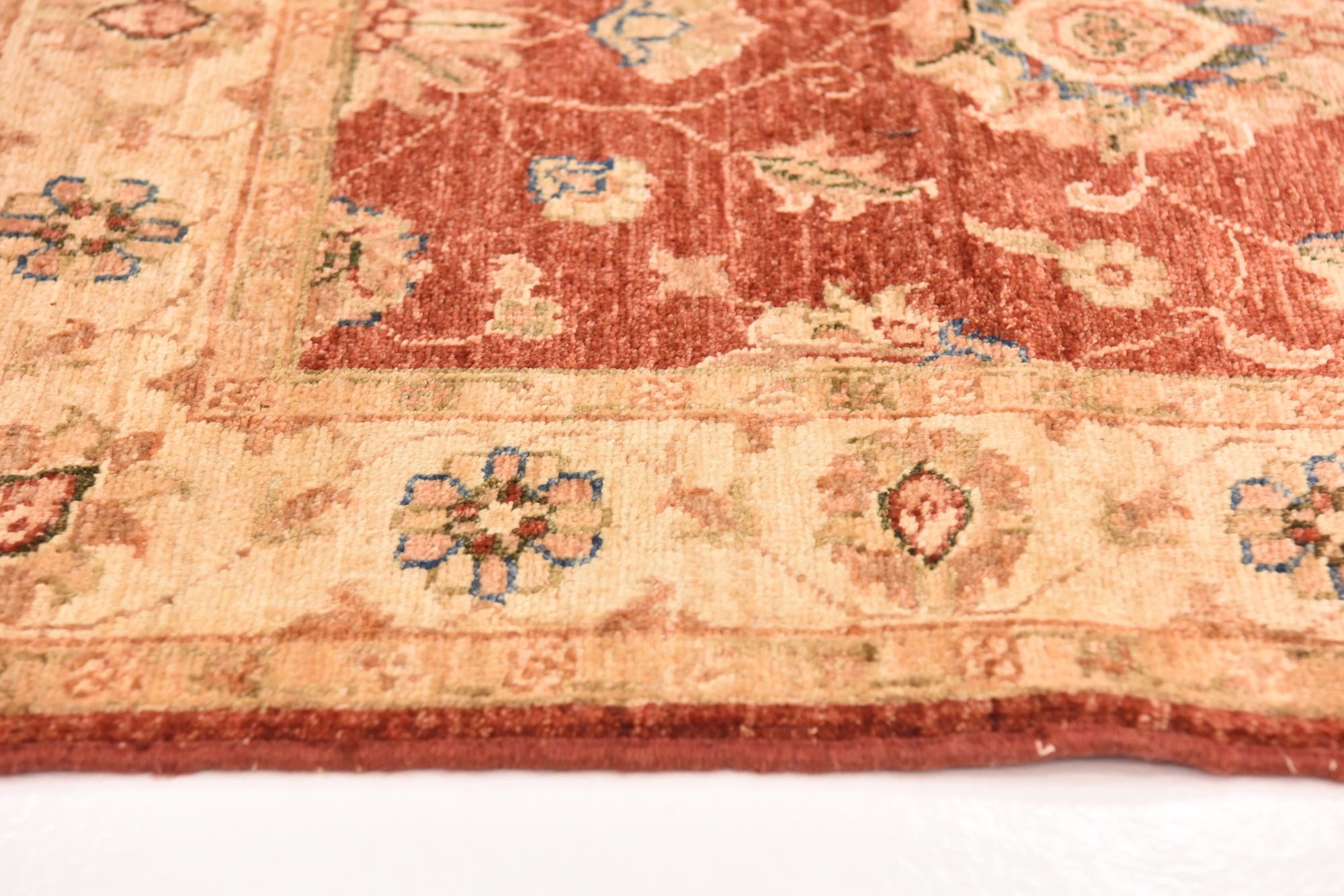 2' 9 x 9' 6 Hand Knotted Peshawar Ziegler Runner Rug