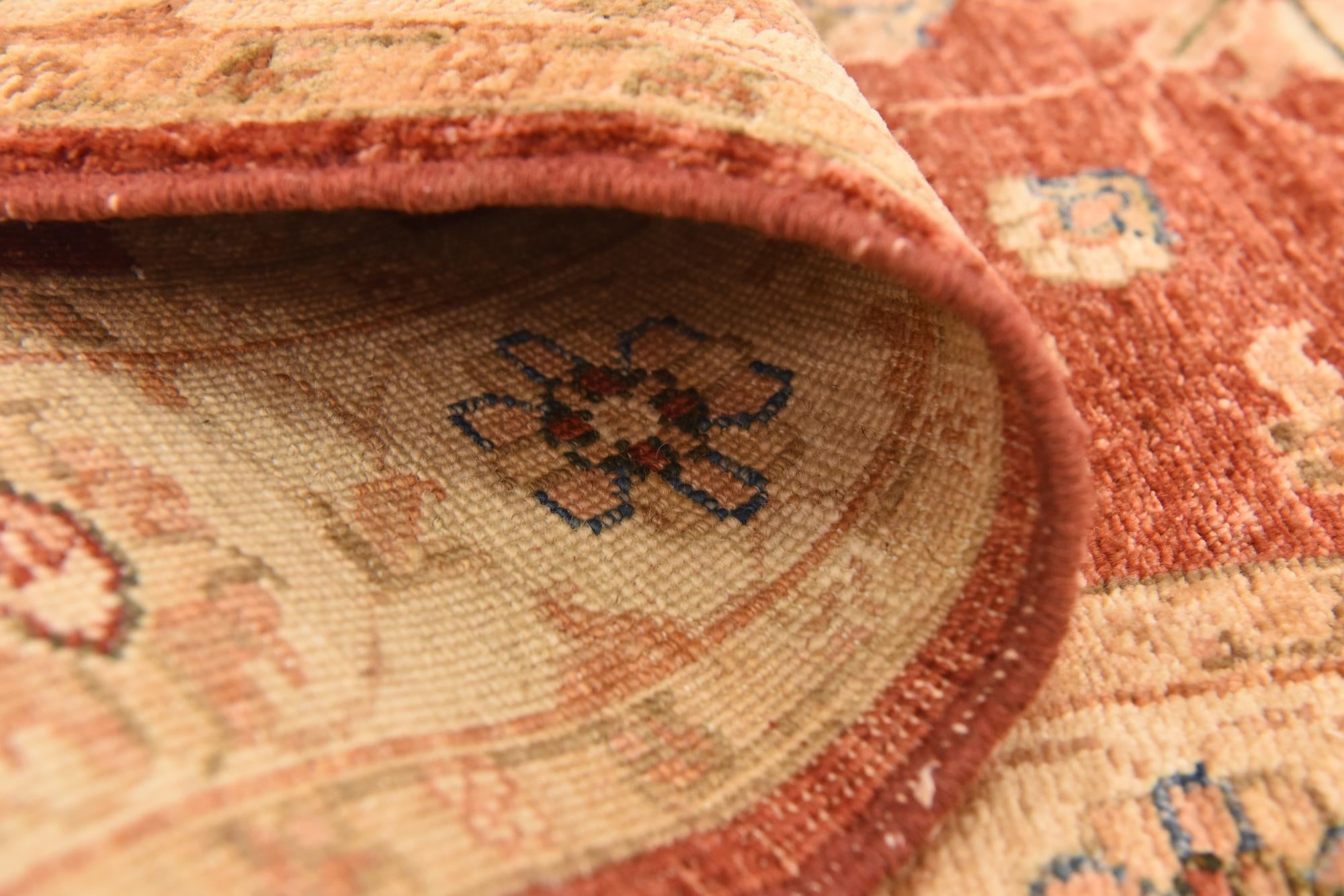 2' 9 x 9' 6 Hand Knotted Peshawar Ziegler Runner Rug