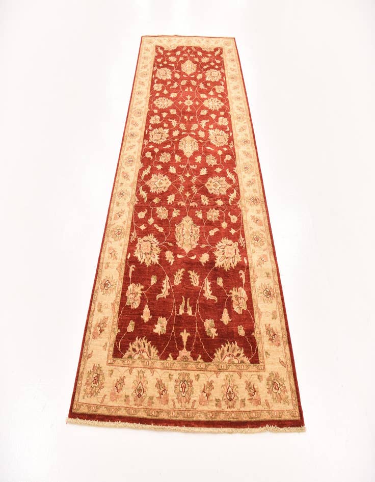 Detail image of 4' 1 x 9' 5 Hand Knotted Peshawar Ziegler Runner Rug