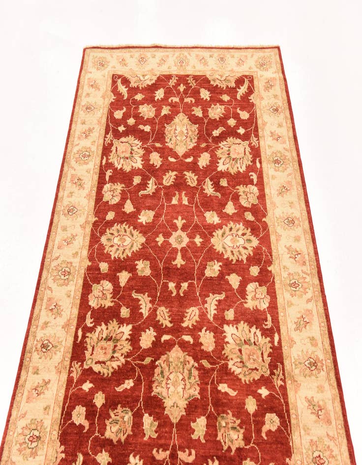 Detail image of 4' 1 x 9' 5 Hand Knotted Peshawar Ziegler Runner Rug