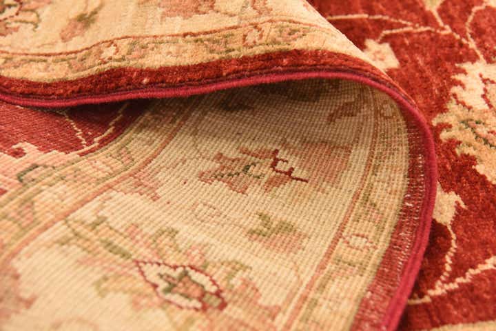 4' 1 x 9' 5 Hand Knotted Peshawar Ziegler Runner Rug