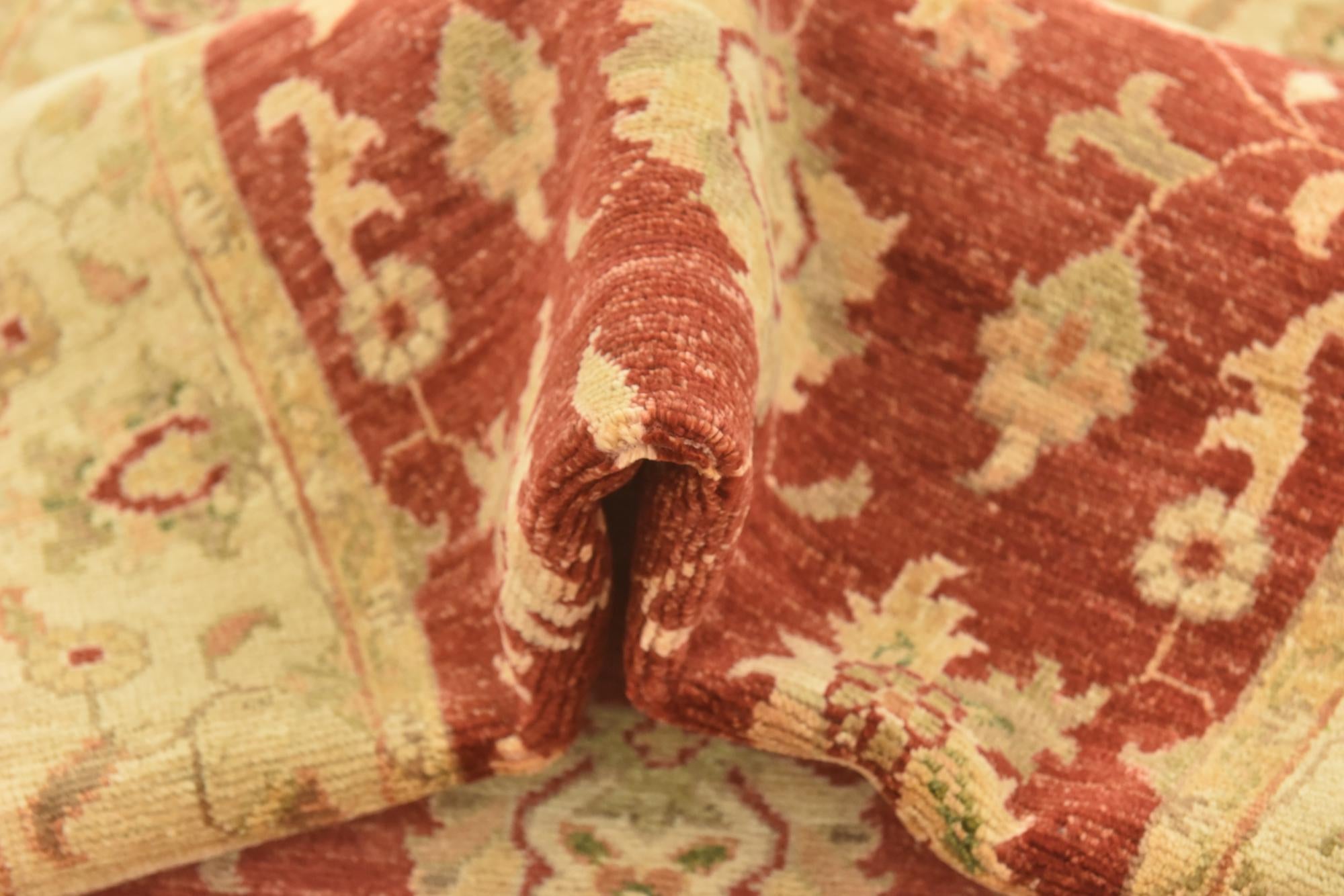 2' 8 x 9' 8 Hand Knotted Peshawar Ziegler Runner Rug