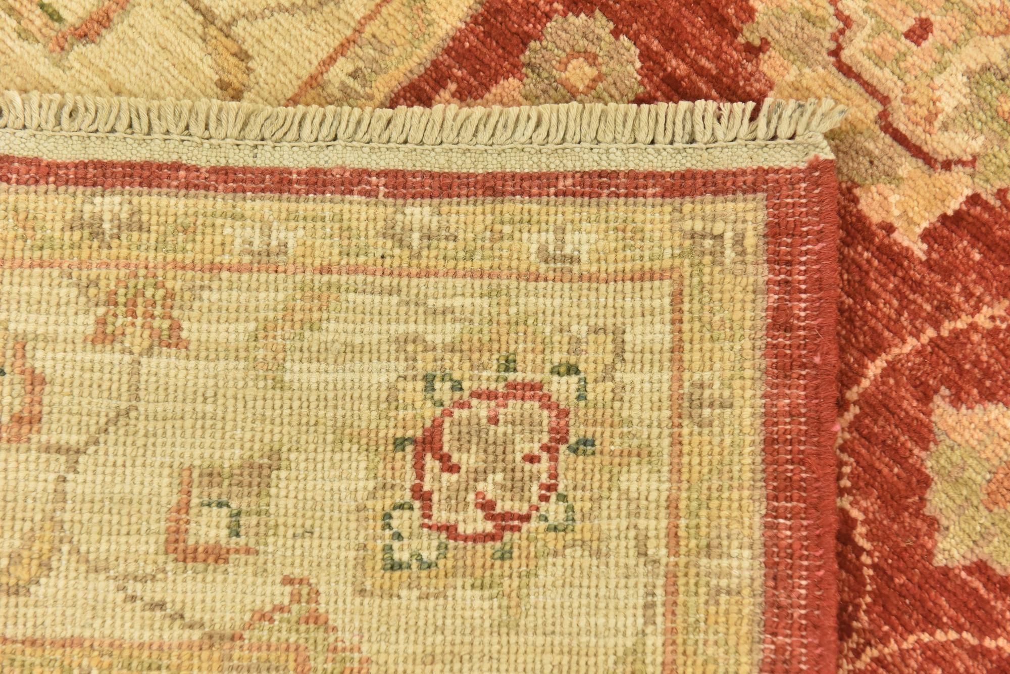 2' 8 x 9' 8 Hand Knotted Peshawar Ziegler Runner Rug