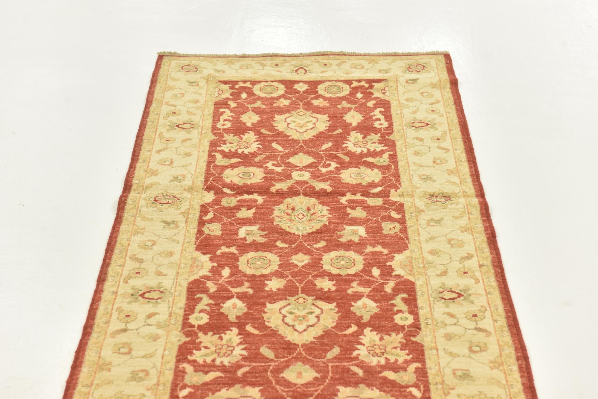 2' 8 x 9' 8 Hand Knotted Peshawar Ziegler Runner Rug