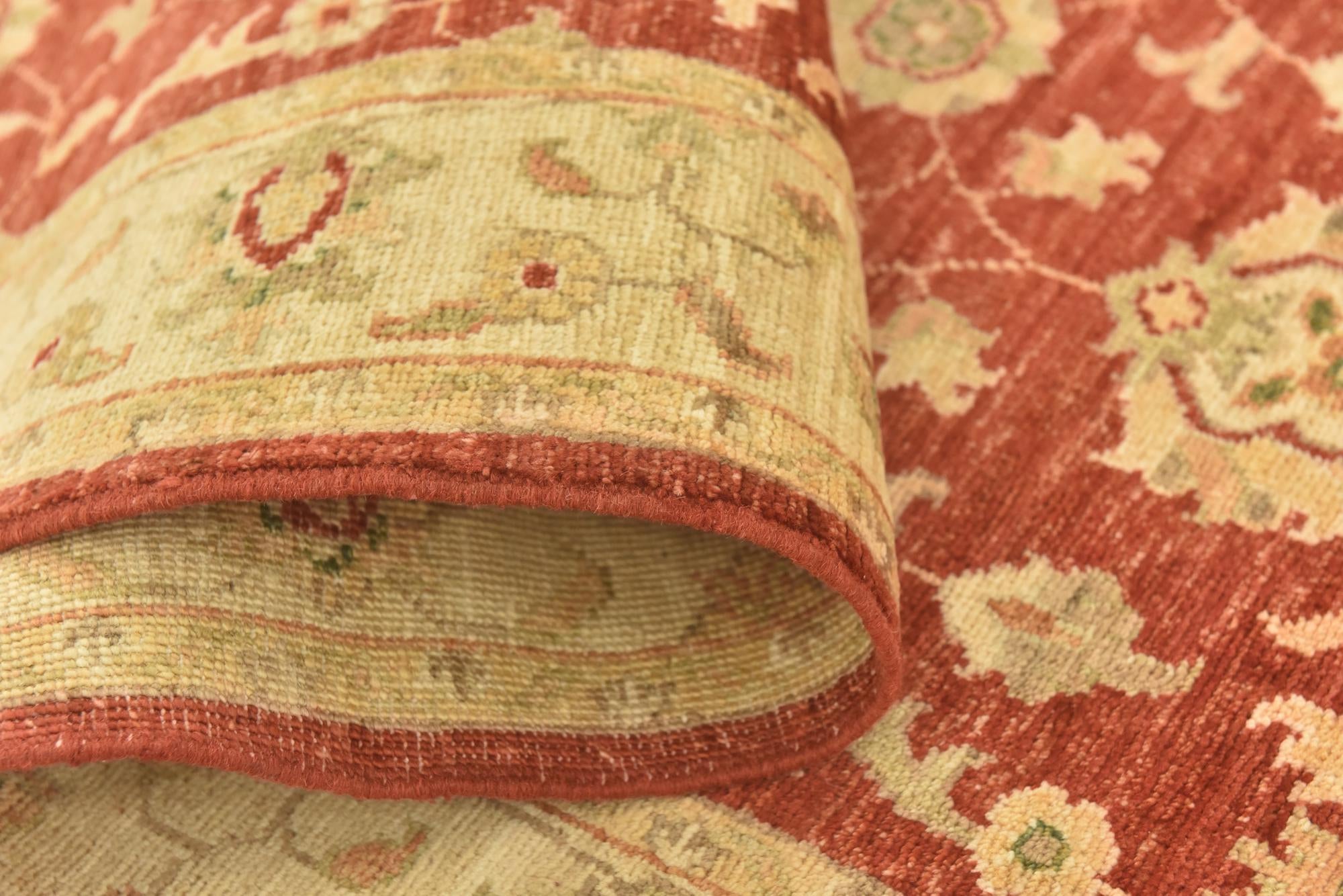 2' 8 x 9' 8 Hand Knotted Peshawar Ziegler Runner Rug