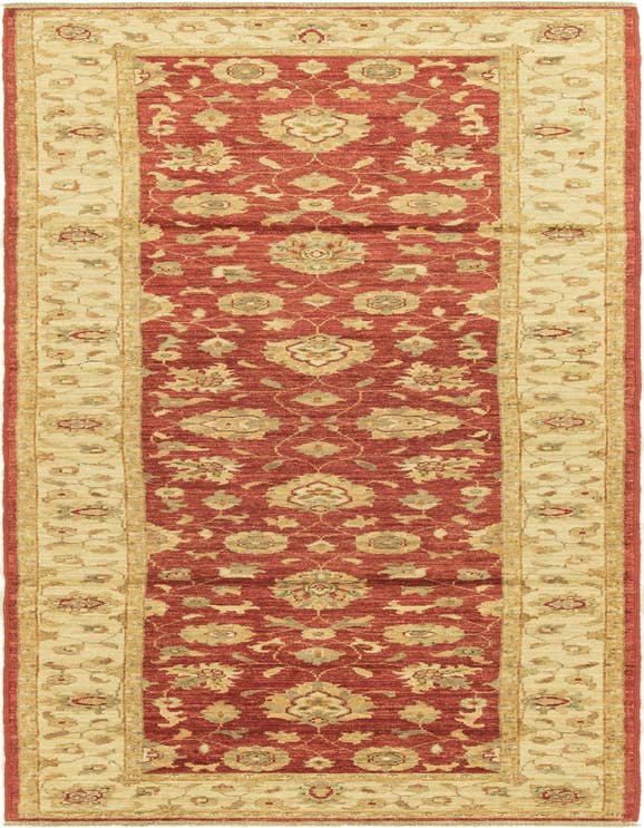 Detail image of 2' 8 x 9' 8 Hand Knotted Peshawar Ziegler Runner Rug