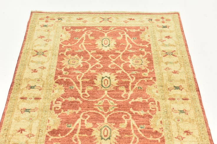 Detail image of 2' 9 x 9' 3 Hand Knotted Peshawar Ziegler Runner Rug