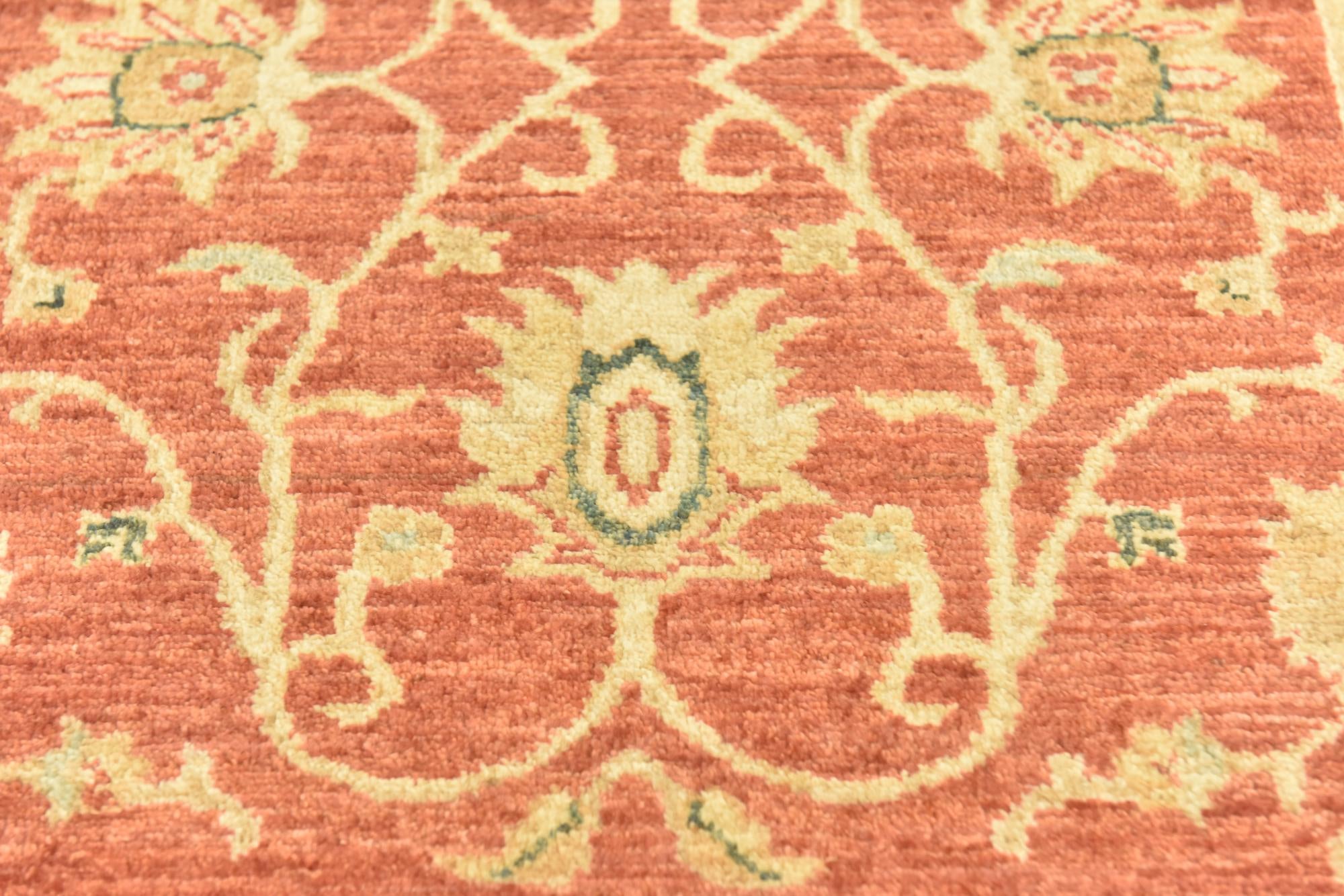 2' 9 x 9' 3 Hand Knotted Peshawar Ziegler Runner Rug