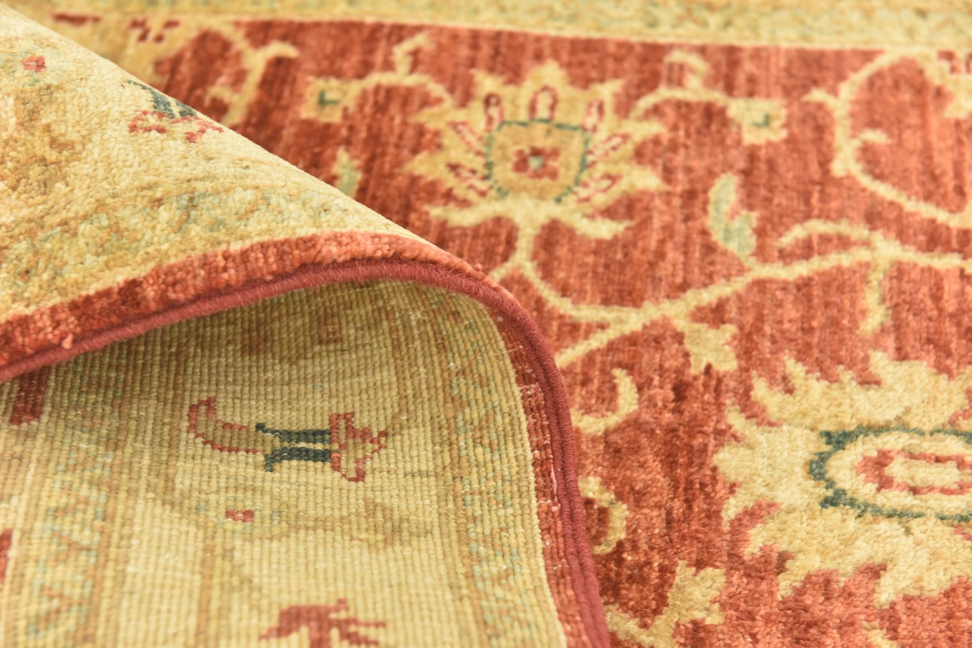 2' 9 x 9' 3 Hand Knotted Peshawar Ziegler Runner Rug