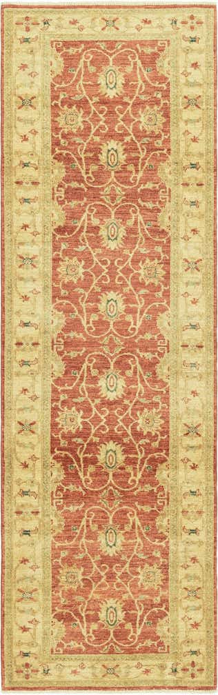 2' 9 x 9' 3 Hand Knotted Peshawar Ziegler Runner Rug