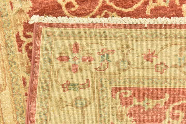 2' 8 x 9' 5 Hand Knotted Peshawar Ziegler Runner Rug