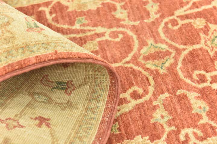 2' 8 x 9' 5 Hand Knotted Peshawar Ziegler Runner Rug