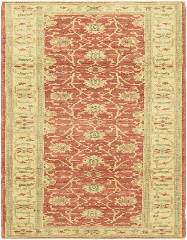 Detail image of 2' 8 x 9' 5 Hand Knotted Peshawar Ziegler Runner Rug