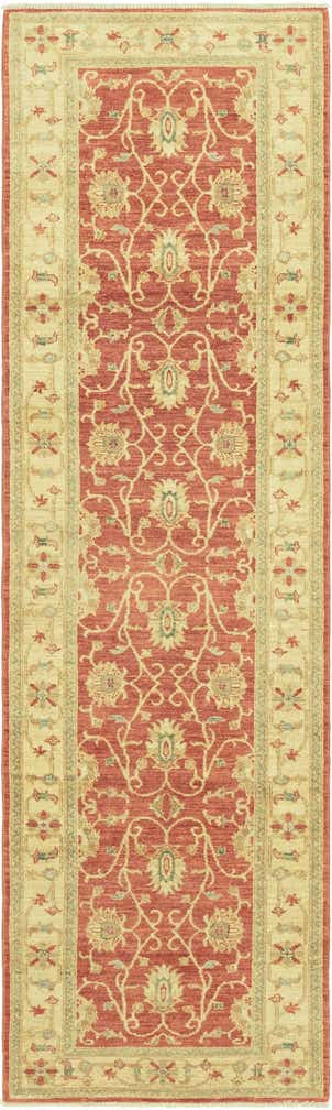 2' 8 x 9' 5 Hand Knotted Peshawar Ziegler Runner Rug