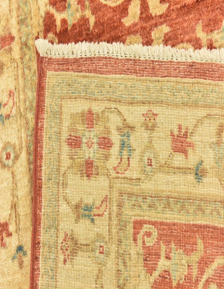 Detail image of 2' 9 x 9' 8  Hand Knotted Peshawar Ziegler Runner Rug